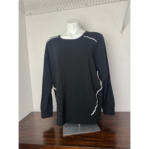 Torrid Black with Rhinestones Sweaters Size 3X - Picture 6 of 10